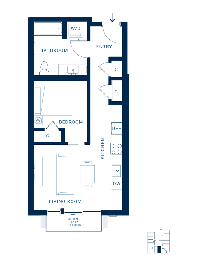 Urban E 605 floor plan